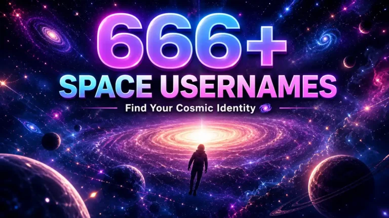 666+ space usernames to find your cosmic identity
