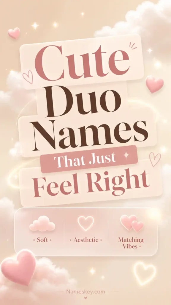 Cute duo names that just feel right