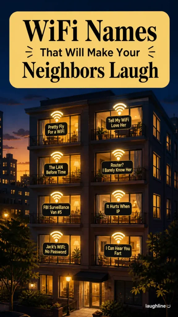 wifi names that will make your neighbors laugh