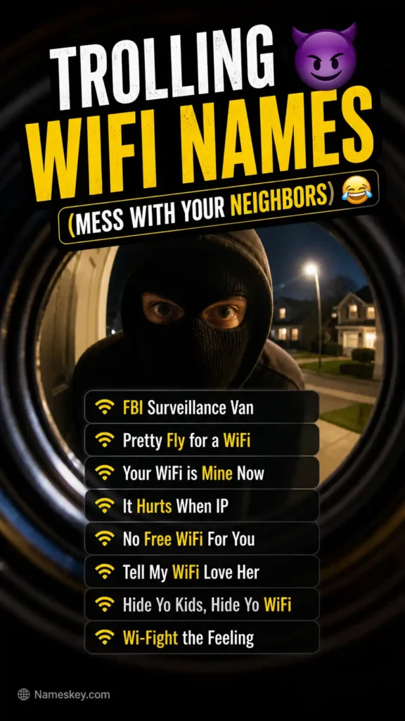 trolling wifi names that say mess with your neighbors