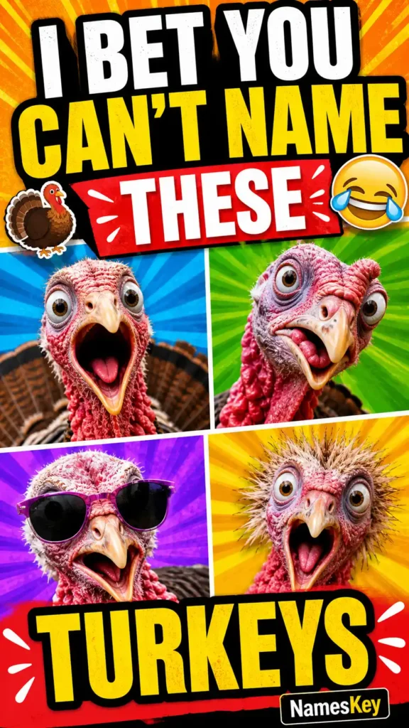 I bet you can't names these turkeys