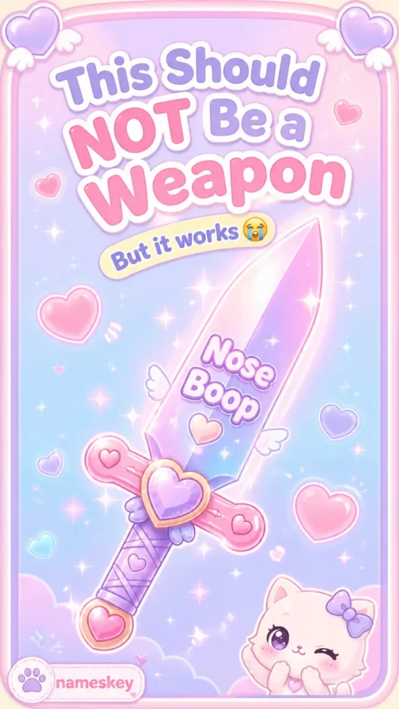 Cute and funny sword names which should not be a weapon