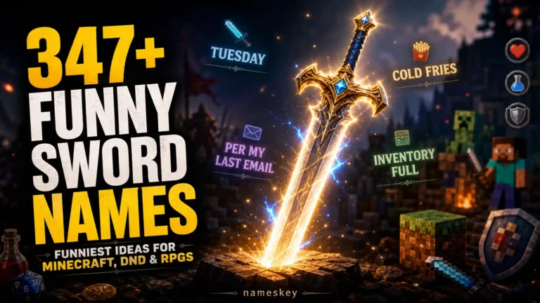 347+ funny sword names and these are funniest ideas
