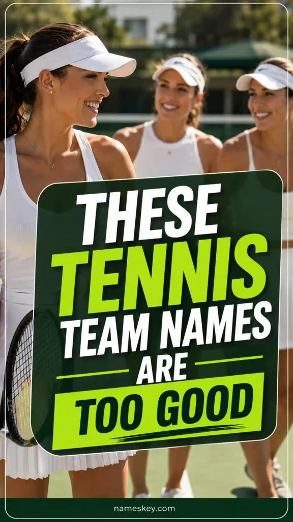these tennis team names are for ladies
