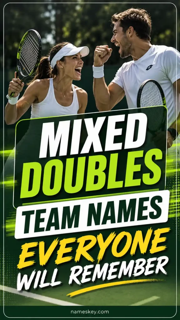 Mixed doubles tennis team names