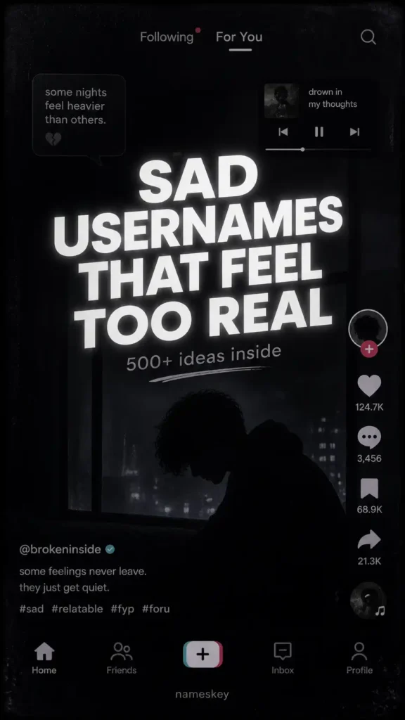 sad usernames for tiktok that feel too real
