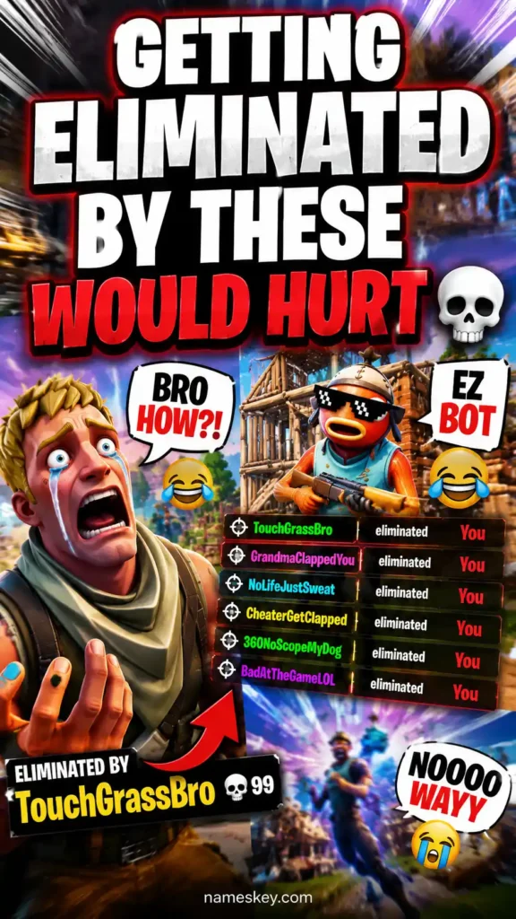 Hilarious and funny fortnite names