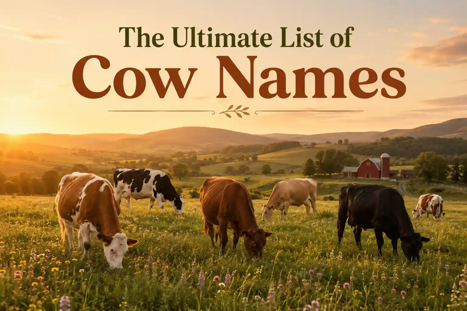 the ultimate list of cow names
