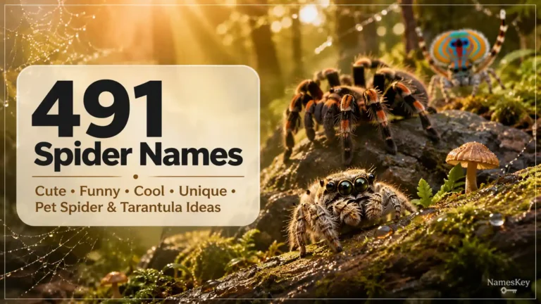 spider names list