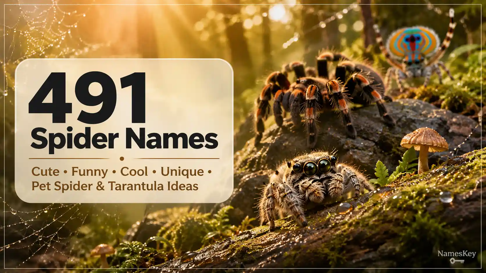 spider names list