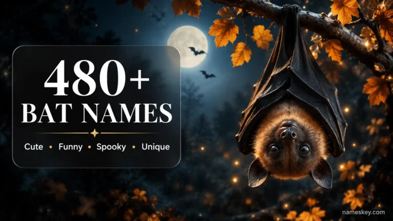 Discover the ultimate collection of 700+ bat names including cute, funny, spooky, cool, mythical, Halloween, vampire, baby, male, female, and unique ideas for every kind of bat.