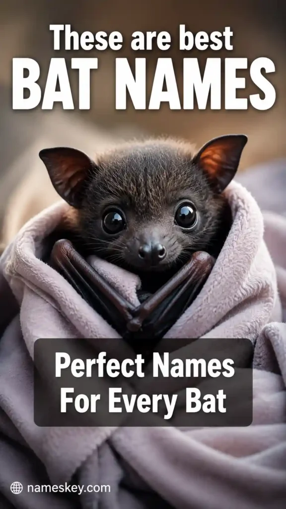 Searching for adorable baby bat names? Browse over 700 bat name ideas including cute, funny, pet, mythical, Halloween, spooky, and unique names for every type of bat.