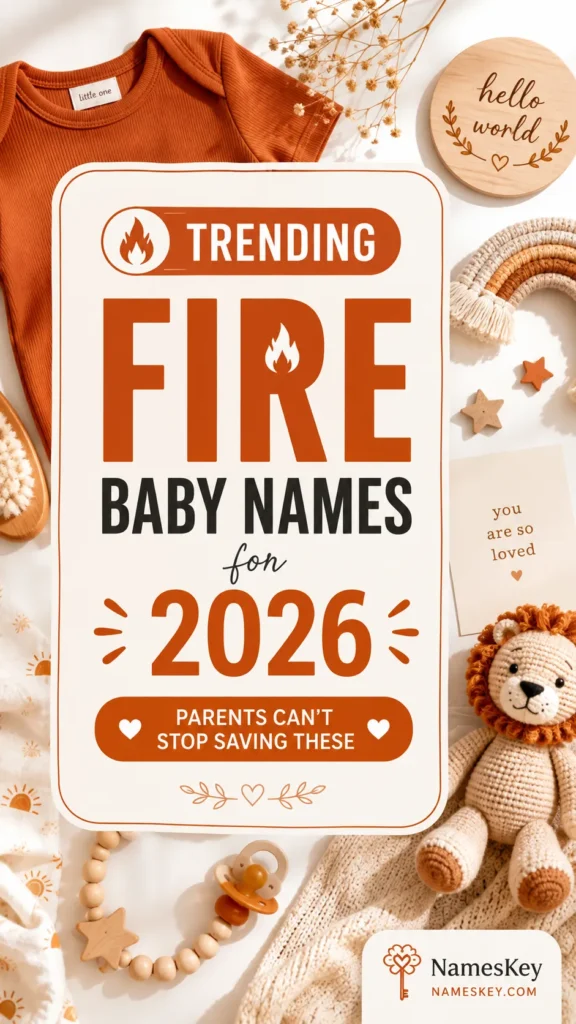 Trending baby names that mean fire