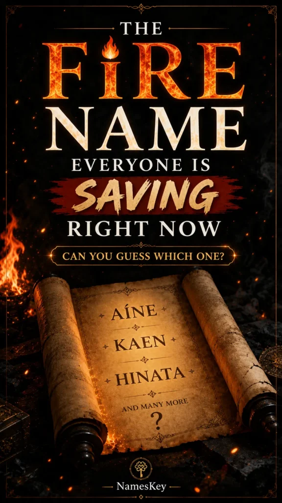 The fire names every one is saving right now