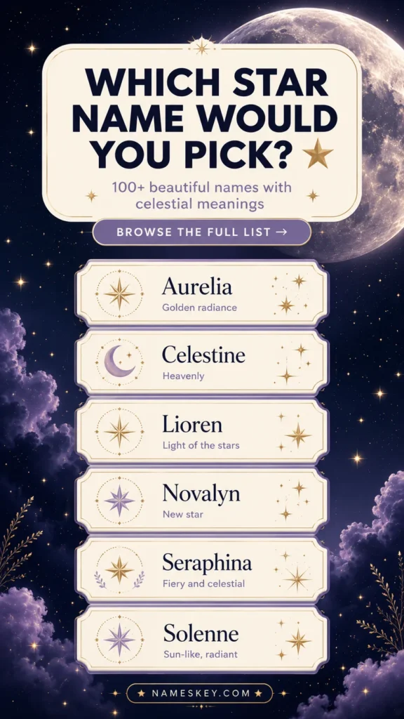 Which star name would you pick