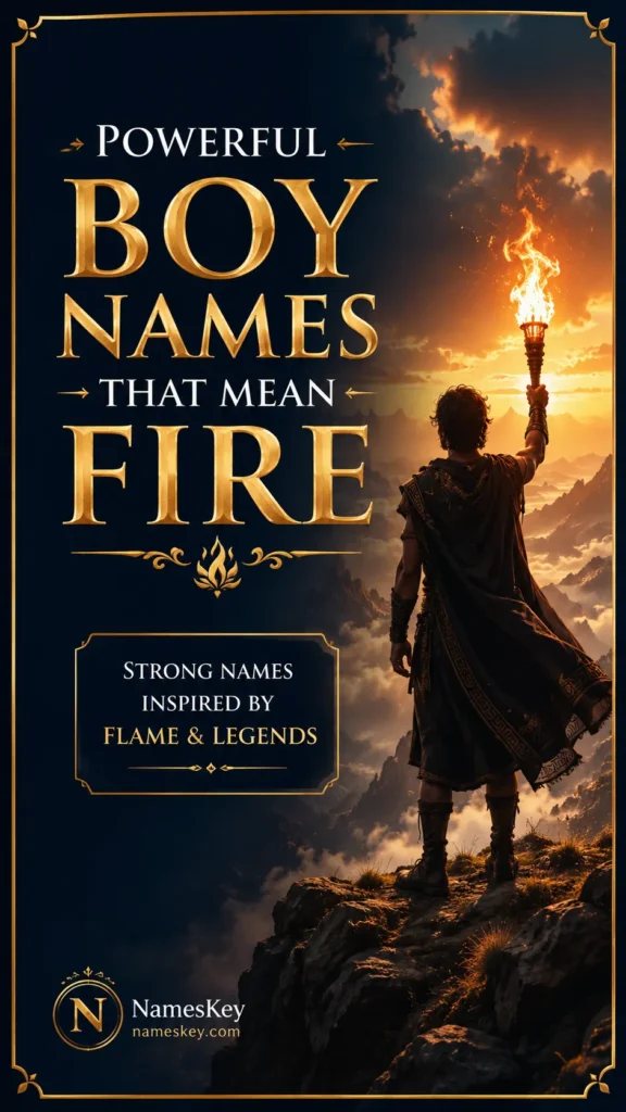 Powerful boy names that mean fire
