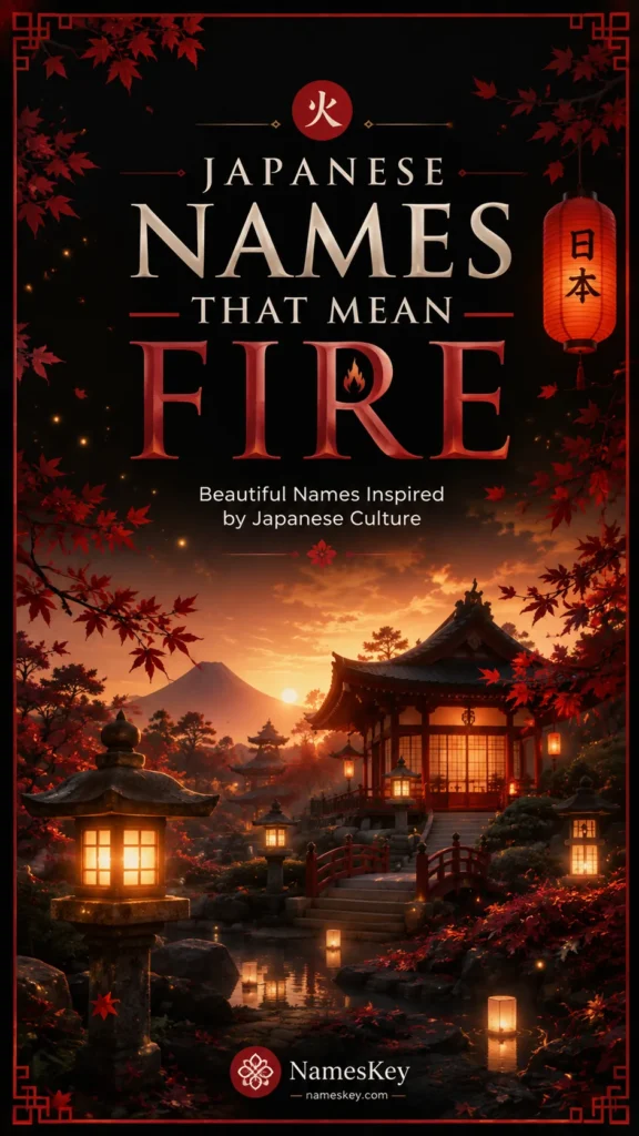 Japanese names that mean fire